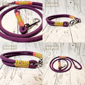 Hundehalsband Seil Violett