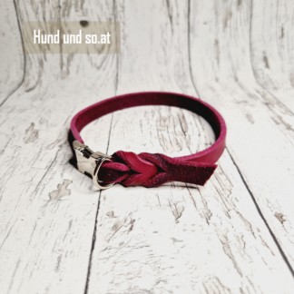 Hundehalsband Leder Beere