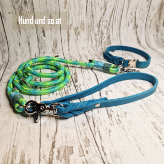 Leder-Cord-Set Wave Lime