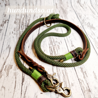 Hundleine Halsband Set Caterpiller Olive